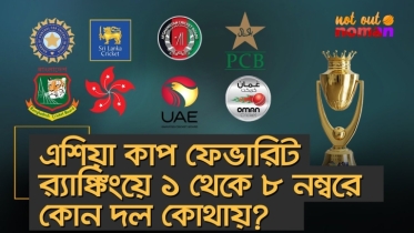 এশিয়া কাপ ফেভারিট র‌্যাঙ্কিংয়ে ১ থেকে ৮ নম্বরে কোন দল কোথায়?