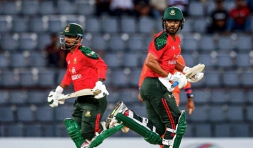 বৃষ্টিতে ম্যাচ পণ্ড হওয়ার আগে ব্যাটিংয়ের সুযোগ কাজে লাগাল বাংলাদেশ