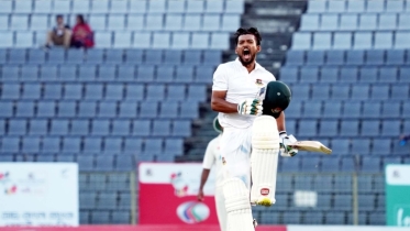 শান্তর শতকে সিলেট টেস্টের নিয়ন্ত্রণে বাংলাদেশ
