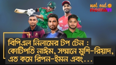 বিপিএল নিলামের টপ টেন : কোটিপতি নাঈম, সম্মানে মুশি-রিয়াদ, এত কমে রিপন-ইমন এবং…