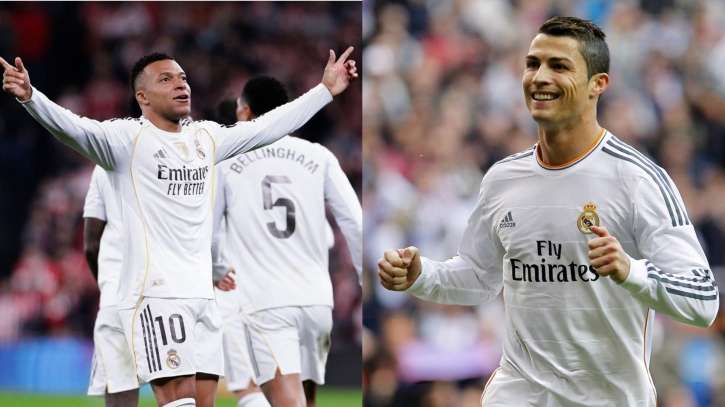 এমবাপ্পের সামনে রিয়ালে রোনালদোকে ছাড়িয়ে যাওয়ার হাতছানি