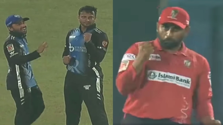 সাকিবের আউটে তামিমের ভেংচি সাকিবের আউটে তামিমের ভেংচি