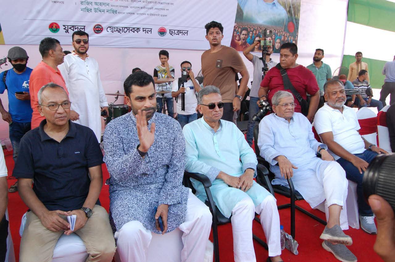 গত ১০ মে বিএনপির সমাবেশে যোগ দেন তামিম